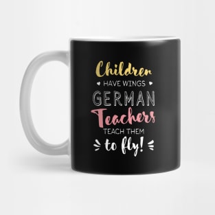 German Teacher Gifts - Beautiful Wings Quote Mug